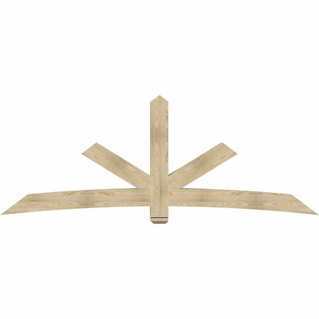 Ekena Millwork Alberta Rough Sawn Timber Gable Bracket, Douglas Fir, 108"W x 40"H x 6"D x 6"F, 9/12 Pitch GBW108X40X0606ALB00RDF